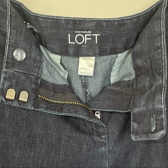 4 in. Tab front Denim shorts - Picture 2 of 2